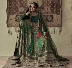 Green Sabyasachi Lehenga, Sabyasachi Collection, Pani Puri, Winter Bride, Lehenga Collection, Party Wear Indian Dresses