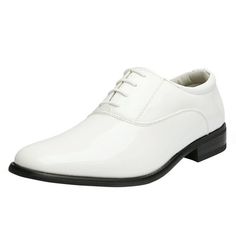 They are perfect for both casual and formal occasions, like party, wedding, shopping.Bruno Marc Team always try our best to provide the best products and services for you. Color WHITE, Size 9 Gender: male.  Age Group: adult. White Dress Shoes Men, Leather Tuxedo, Patent Leather Dress, Wedding Shopping, White Dress Shoes, Derby Dress, Shoes Classic, Oxford White, Oxford Dress Shoes