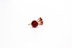 14K Yellow Gold Created Ruby Earrings 1.99Ctw Ruby Stud Earrings, Ruby Earrings Studs, Ruby Earrings, Gemstone Earrings, Ruby, Yellow Gold, Stud Earrings, Gemstones, Yellow