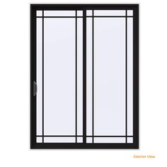 an open glass door with green trim and bars on the bottom half, in front of a white background