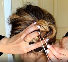 How To Pin Hair Up With A Clip, How To Use A French Pin Hair, Damage Free Updos, Parisian Chic Hairstyles, Using A French Hair Pin, French Twist With U Pin, French Pin Thick Hair, How To French Pin Hair, Easy Polished Hairstyles