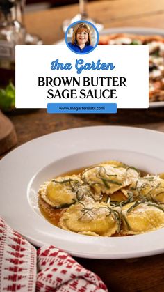 Ina Garten Brown Butter Sage Sauce Safe Butter Sauce, Brown Butter Sauce With Sage, Creamy Brown Butter Sage Sauce, Sage Butter Sauce For Ravioli, Brown Butter Sage Ravioli, Browned Butter And Sage Sauce, Brown Butter Sage Chicken, Burnt Butter Sage Sauce, Sage And Butter Sauce