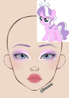 Vibrant Eyeshadow Looks, Mlp Makeup, My Little Pony Makeup, Makeup Ideas Art, Fun Eyeshadow Looks, Fun Eyeshadow, Disney Eye Makeup, Pony Makeup, Makeup Charts