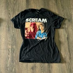 Movie Scream New Without Tags Graphic T-Shirt Hot Topic Shirts, Girls Crop Tops, Scene Kids, Rainbow Shirt, Grey Crewneck, Crew Neck Shirt, Hot Topic, Girls Tshirts, Scream