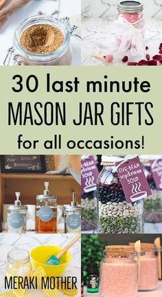 mason jar gifts for all occasions