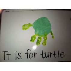 a sign with a turtle painted on it that says, it's for turtle