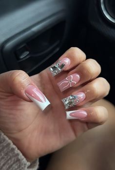 I Love Me Acrylic Nails, Short Freestyle Nails, 2025 Nails, Girly Acrylic, Hard Nails, Girly Acrylic Nails, Dope Nail Designs, Short Square Acrylic Nails, Exotic Nails