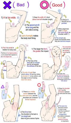 the instructions for how to do an arm and hand stretch with diagrams on each side