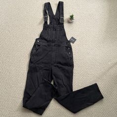 Classic Silhouette, Detailed With Dual Straps And Center Patch Pocket For These Straight-Leg Overalls. Buttons At Sides Adjustable Straps Two Pockets At Sides Patch Pocket At Center 98% Cotton/ 2% Elastane Machine Wash Cold Suit Jumpsuit, Black Overalls, Boiler Suit, Nike Tennis Dress, Blue Romper, Jeans Kids, Overalls Women, Tennis Dress, Jeans Jumpsuit