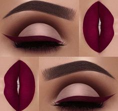 🍁✨ Fall Makeup Inspiration: Get Cozy with Warm Tones! ✨🍁 Ready to embrace the beauty of autumn? This cute fall makeup look features a stunning warm red lip that’s perfect for any occasion! Pair it with a warm red top liner for a pop of color, a creamy base eyeshadow for a soft glow, and a dark moody crease shade to add depth and drama. Whether you're going for a casual day out or a cozy night in, this fall makeup combo is sure to turn heads! Get ready to rock those autumn vibes and feel fabulous! 💄🍂 - fall makeup ideas - natural fall makeup ideas - fall makeup ideas blue eyes - fall makeup ideas green eyes - fall makeup ideas green eyes - fall makeup ideas hazel eyes -#FallMakeup #MakeupInspiration Make Up Designs, Maquillage On Fleek, Burgundy Lipstick, Drag Make-up, Makeup Tip, Smink Inspiration, Makijaż Smokey Eye, Make Up Looks