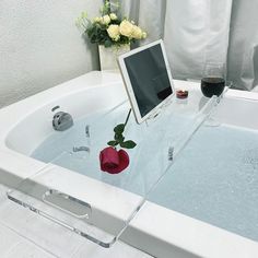 PRICES MAY VARY. 1.Premium Quality : Our Zinginglife Luxury Clear Acrylic Bathtub Tray Caddy is meticulously handcrafted and polished to ensure excellent durability and good quality. 2. Sturdy and Elegant: Made from high-quality acrylic material, our bathtub tray is not only sturdy and durable but also adds a touch of elegance to your bathroom decor.It combines functionality and aesthetics.Transparent color'sbathtub caddy can fit with any home style well. 3. Easy to clean up : Our bathtub tray d Bath Tub Tray, Bathtub Caddy Tray, Bathroom Trays, Custom Bathtub, Glass Bathtub, Tub Tray, Luxury Bathtub, Bathtub Caddy, Bathtub Tray