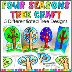 four seasons tree craft for kids to make