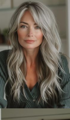 Gorgeous Gray Hair, Haircuts For Women Over 50, 50 Hair, Hairstyles And Haircuts, Hairstyles For Layered Hair