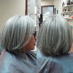 Silver Bob, Tan Skin Blonde Hair, Short White Hair, Hair Highlights And Lowlights, Gorgeous Gray Hair, Over 60 Hairstyles, Gray Hair Growing Out, Gray Hair Highlights