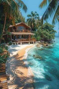 #BEAUTY, #RELATIONSHIPS #Fashion #Animals #Outfits #Winter Outfits #Animals Beach Bungalow Aesthetic, Stranded On An Island Aesthetic, Cozy Beach House Exterior, Family Vacation Aesthetic, Stranded Island, Tropical Mansion, Destiny Islands, Stranded Deep, House On The Beach