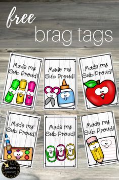 these free brag tags are perfect for students to use in their writing and crafts