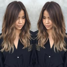 Next hair color!! Med brown with caramel and dark blonde bayalage. Balayage Hairstyles, Hair 2018, Super Hair, Brown Blonde Hair, Medium Hair Cuts, Shoulder Length Hair