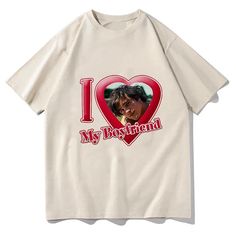 I Love My Boyfriend Jacob Elordi T Shirts Aesthetic Casual T-shirts 100% Cotton Truck Tshirts Top Paintings, Love My Boyfriend, Casual T Shirts, T Shirt