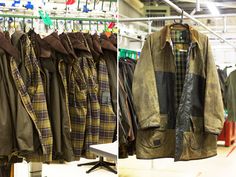 A visit to the Barbour factory. Barbour People, Vintage Barbour, Harris Tweed Jacket, Barbour Mens, Country Fashion