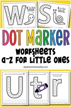 Spark creativity and learning with our printable dot marker ABC pages! These engaging worksheets provide hours of coloring and tracing fun, helping kids master the alphabet with ease. Great for kids of all ages. Alphabet Tracing Printables, Dot Marker Printables, Fun Alphabet, Abc Worksheets, Dot Letters