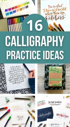 the top ten calligraphy practice ideas for kids to use in their handwriting and lettering projects