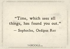 a quote from the book time, which sees all things, has found you out