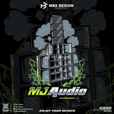 the cover art for mj audio's new album, enjoy your design on