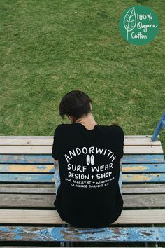 Design & Shop Tee Organic Black | andorwith Surf Shop