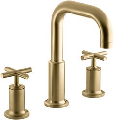 the new faucet is designed to look like it's made out of brass