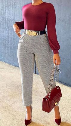 Instagram Dress, Business Casual Outfits For Work, Business Pants, Classy Casual Outfits