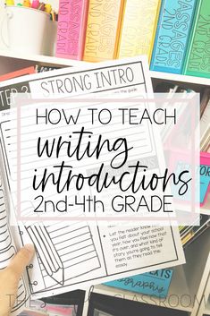 a pile of books with the title how to teach writing instructions and 4th grade written on them