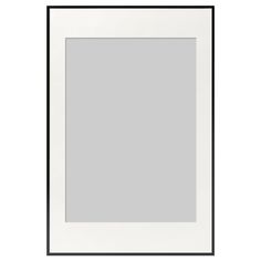 a black and white frame with a light gray wall in the middle, on a white background