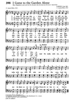 In The Garden Hymn, Bible Songs