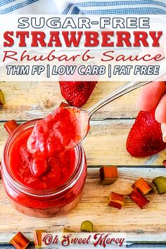 Canning Room, Strawberry Rhubarb Sauce, Thm Fp, Fruit Butters, Lemon Jam, Rhubarb Sauce, Strawberry Rhubarb Jam, Trim Healthy Mama Recipes, Thm Recipes