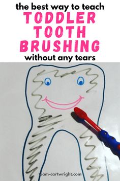 the best way to teach toddler tooth brushing without any tears is by using scissors