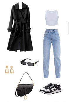 class boss woman outfit, can dress up or down, smart trench coat, casual and comfy too #classy #boss #smart #trendy #trench #dunks #dior #blackandwhite #jeans #fashion #style #elegant Trench Coat Casual, Boss Woman, Woman Outfit, Jeans Fashion, Style Elegant, Outfit Idea, Boss Lady, Trench Coat, Dior