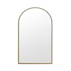 an arch shaped mirror is shown against a white background