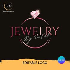 Jewelry shop logo is editable premade wedding logo monogram designed specially for online etsy jewelry shop owners, weddings, handmade jewelry shops, luxury jewelry makers, jewelry sellers, add bride and groom name for wedding logo invitation with easy to edit text (your business name) option. Print this logo on your jewelry packaging and branding material and give your shop a luxury modern look.  It is easy to edit using free Canva app in your mobile (both android and IOS), just download free Canva app from Google play store for android or App store for IOS and edit text in logo (detail process in  the video you get after purchase) .  "WHAT YOU WILL GET IN PURCHASE" You will recieve a pdf with canva template link to edit the logo and video showing how to edit logo. Just download the file Luxury Custom Name Jewelry For Wedding, Minimalist Custom Name Jewelry For Weddings, Luxury Monogram Jewelry For Wedding, Minimalist Rose Gold Monogram Jewelry, Logo Monogramme, Logo Jewelry, Wedding Logo Monogram, Jewelry Logo, Monogram Jewelry