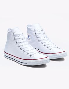 CONVERSE Chuck Taylor All Star White High Top Shoes - WHITE | Tillys Shoes For Teen Girl, Shoes For Teen Girls, All Star Aesthetic, Allstar Shoes, Converse Shoes White, Shoes For Teens, White All Star, Teen Shoes, Cute Converse Shoes