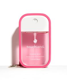 Pink Power Mist Shield | Touchland Rangement Makeup, Hand Sanitizer Spray, Sanitizer Spray, Alat Makeup, Pink Power, Birthday List, School Essentials, Birthday Wishlist