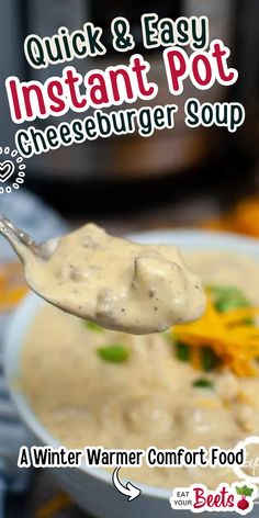 Craving a cozy, hearty meal this winter? This quick & easy Instant Pot cheeseburger soup is the ultimate comfort food for chilly days. Packed with savory beef, melted cheese, and creamy goodness, it's perfect for a family dinner or meal prep. Ready in under 30 minutes, this simple recipe will quickly become a winter favorite. Save time without compromising on flavor—make this Instant Pot cheeseburger soup today!