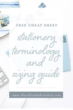 a keyboard and mouse on top of a desk with the words stationery technology and signing guide