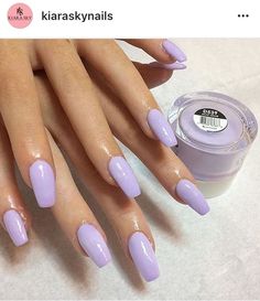 Trending Nail Colors, Sns Nails Colors, Kiara Sky, Nagellack Trends, Spring Nail Colors, Purple Nail, Summer Nails Colors, Dip Powder Nails