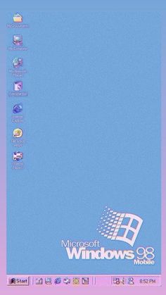 the windows 98 logo is displayed in this screenshot