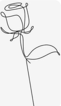 a single line drawing of a flower on a white background with the word love written in it