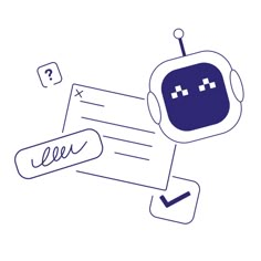 an image of a robot with a check mark