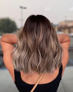 Short Ombre Hair, Wavy Bob, Short Hair Trends, Hair Idea, Brown Hair Balayage, Ombré Hair, Balayage Hair Blonde, Ash Brown