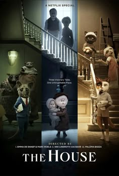 the house movie poster with four different characters