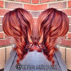 Red And Purple Hair, Biolage Hair, Ginger Red, 2018 Hair, Color Melt, Red Hair Don't Care, Color Melting, Red And Purple, Haircut And Color