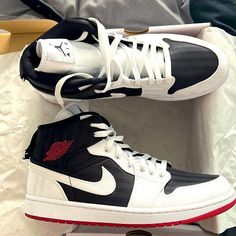 Nike Air Jordan 1 Mid Canvas Material In Perfect Condition Only Worn Once. Nike Air Jordan 1 Mid, Womens Air Jordans, Nike Air Jordan 1, Nike Shoes Women, Air Jordan 1 Mid, Jordan 1 Mid, Box Color, Air Jordan 1, Shoes Women